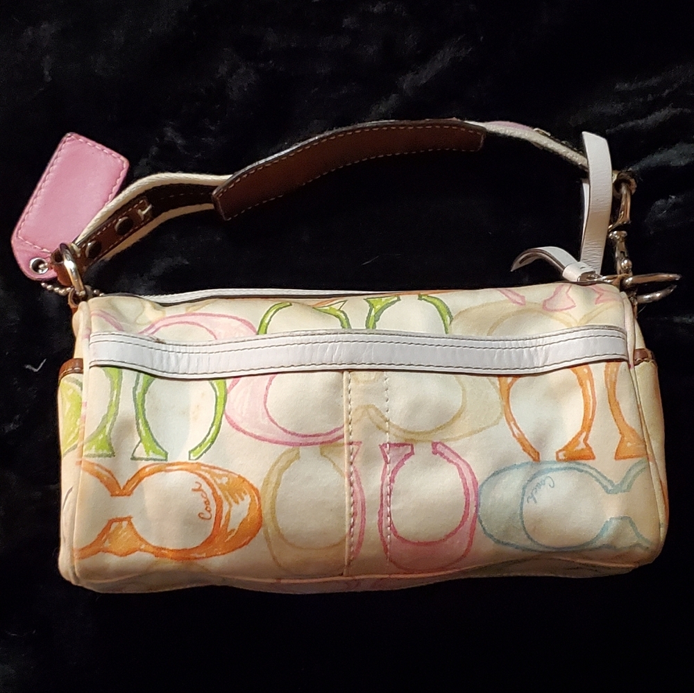 Authentic Coach Scribble Multicolor Shoulder Bag - image 3